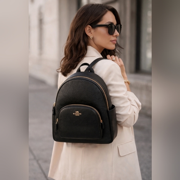 Coach Black Leather Backpack - Picture 14 of 14